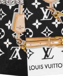 Donna Louis Vuitton Foulard In Seta E Bandeaux | Bandeau Monogram Confidential Nero