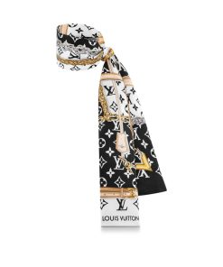 Donna Louis Vuitton Foulard In Seta E Bandeaux | Bandeau Monogram Confidential Nero