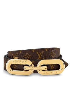 Donna Louis Vuitton Cinture | Cintura Lv Edge 25 Mm Reversibile Marrone