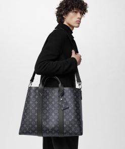 Uomo Louis Vuitton Selezione Di Borse In Pelle | Borsa Tote Weekend Nm