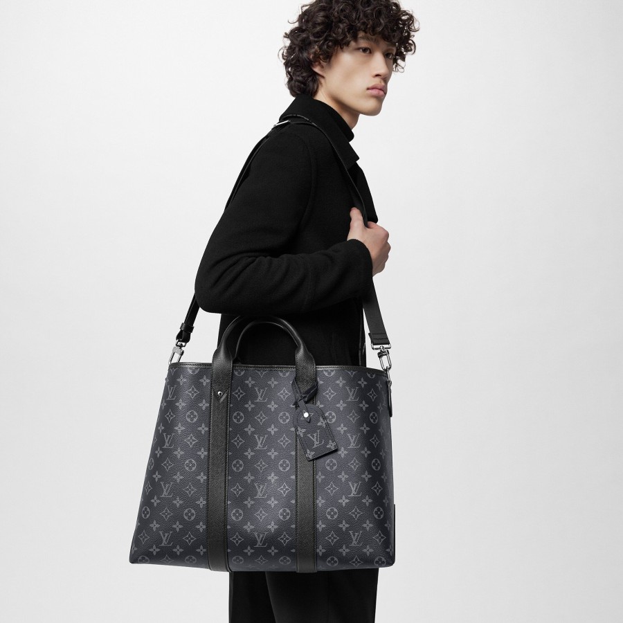 Uomo Louis Vuitton Selezione Di Borse In Pelle | Borsa Tote Weekend Nm