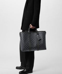 Uomo Louis Vuitton Selezione Di Borse In Pelle | Borsa Tote Weekend Nm