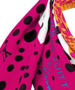 Donna Louis Vuitton Foulard In Seta E Bandeaux | Lv X Yk Foulard Pumpkin 90 Fucsia