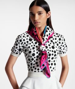 Donna Louis Vuitton Foulard In Seta E Bandeaux | Lv X Yk Foulard Pumpkin 90 Fucsia