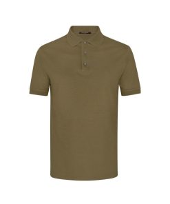 Uomo Louis Vuitton T-Shirt E Polo | Polo Classica A Maniche Corte In Pique Kaki