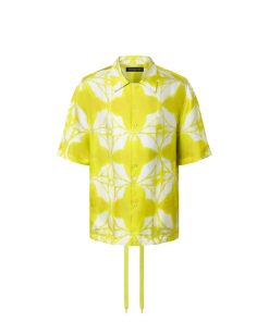 Uomo Louis Vuitton Camicie | Camicia A Maniche Corte Con Motivo Monogram Shibori