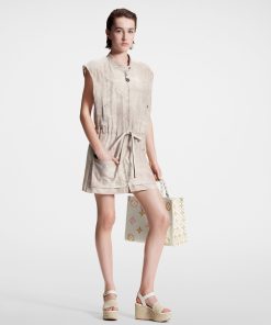 Donna Louis Vuitton Abiti | Miniabito Sportivo Con Motivo Monogram Tropical