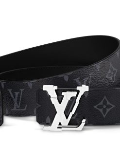 Uomo Louis Vuitton Cinture | Cintura Lv Pixel 40 Mm Reversibile Monogram Eclipse