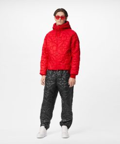 Uomo Louis Vuitton Capispalla E Cappotti | Giacca Con Fiori Monogram Trapuntati E Cappuccio Lvse Rouge Rio