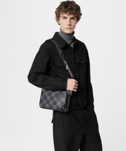 Uomo Louis Vuitton Collezione Damier | Borsa Messenger Trio