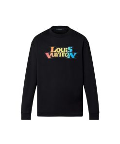 Uomo Louis Vuitton T-Shirt E Polo | T-Shirt A Maniche Lunghe Con Motivo Lv Fade Stampato