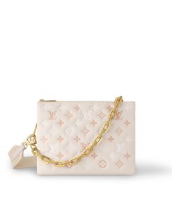 Donna Louis Vuitton Borse Con Catenella E Clutches | Borsa Coussin Pm Crema