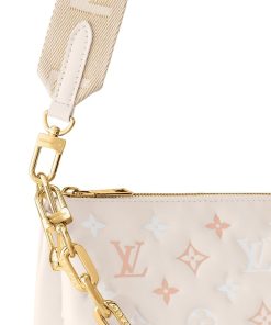 Donna Louis Vuitton Borse Con Catenella E Clutches | Borsa Coussin Pm Crema