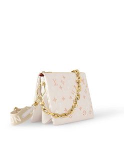 Donna Louis Vuitton Borse Con Catenella E Clutches | Borsa Coussin Pm Crema