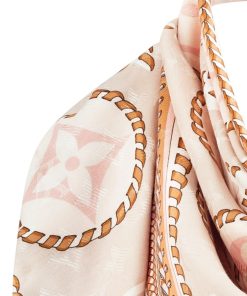 Donna Louis Vuitton Scialli E Stole | Scialle Stampato Con Motivo Braided Monogram Beige