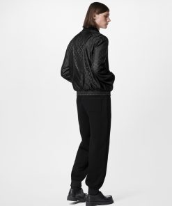 Uomo Louis Vuitton Pantaloni | Pantaloni Da Jogging Ibridi In Nylon Noir