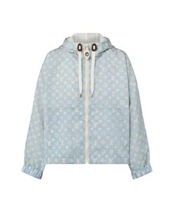 Donna Louis Vuitton Cappotti E Giacche | Parka Corto In Tessuto Brillante Con Motivo Monogram