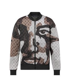 Uomo Louis Vuitton Capispalla E Cappotti | Bomber In Jersey Di Cotone Con Motivo Monogram