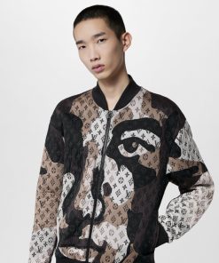 Uomo Louis Vuitton Capispalla E Cappotti | Bomber In Jersey Di Cotone Con Motivo Monogram