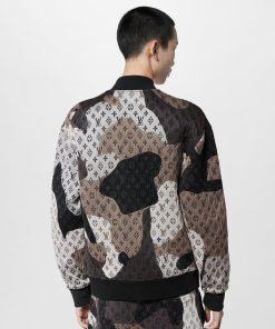 Uomo Louis Vuitton Capispalla E Cappotti | Bomber In Jersey Di Cotone Con Motivo Monogram