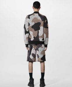 Uomo Louis Vuitton Capispalla E Cappotti | Bomber In Jersey Di Cotone Con Motivo Monogram