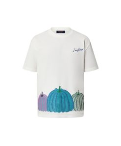 Uomo Louis Vuitton T-Shirt E Polo | Lv X Yk T-Shirt Con Motivo Pumpkin Stampato