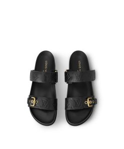 Donna Louis Vuitton Mule E Slider | Mule Bassa Bom Dia Nero