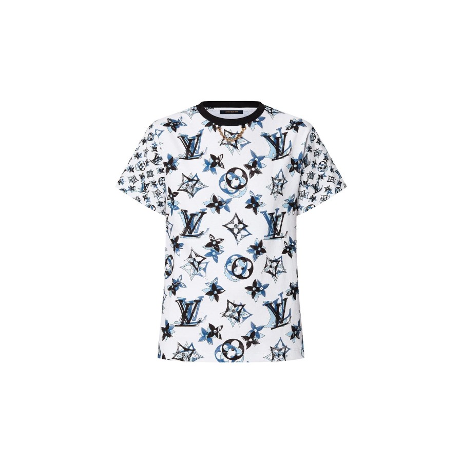 Donna Louis Vuitton Camicie E T-Shirt | T-Shirt Con Motivo Monogram Mahina 3D