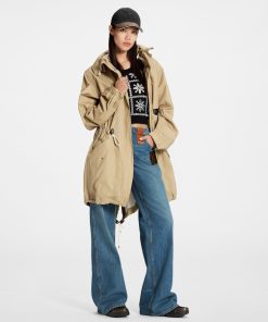 Donna Louis Vuitton Cappotti E Giacche | Parka Con Dettagli In Pelle E Motivo Monogram