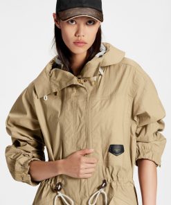 Donna Louis Vuitton Cappotti E Giacche | Parka Con Dettagli In Pelle E Motivo Monogram