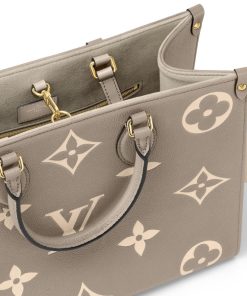 Donna Louis Vuitton Selezione Di Borse In Pelle | Borsa Onthego Mm Tourterelle/Creme