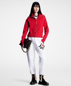 Donna Louis Vuitton Pantaloni | Pantaloni Da Jogging Con Firma Fiocco Di Neve