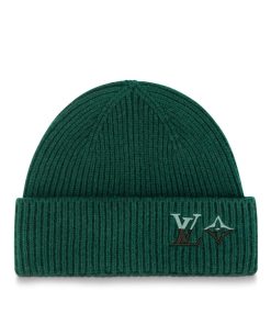 Uomo Louis Vuitton Cappelli E Guanti | Berretto Lv Dual Verde Fonce