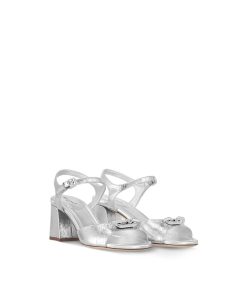 Donna Louis Vuitton Sandali E Espadrillas | Sandalo Lv Edge Silver