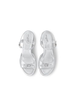 Donna Louis Vuitton Sandali E Espadrillas | Sandalo Lv Edge Silver