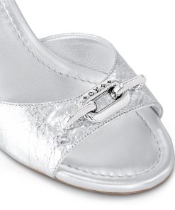 Donna Louis Vuitton Sandali E Espadrillas | Sandalo Lv Edge Silver