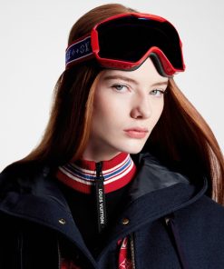 Donna Louis Vuitton Occhiali Da Sole | Maschera Da Sci Lv Rosso