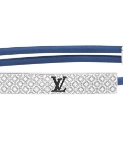 Uomo Louis Vuitton Bracciali | Bracciale Champs Elysees Blu Marine