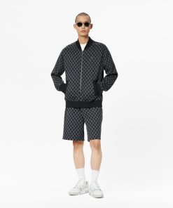 Uomo Louis Vuitton Maglieria E Felpe | Bomber Con Motivo Damier In Trama Jacquard