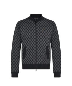 Uomo Louis Vuitton Maglieria E Felpe | Bomber Con Motivo Damier In Trama Jacquard