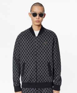 Uomo Louis Vuitton Maglieria E Felpe | Bomber Con Motivo Damier In Trama Jacquard