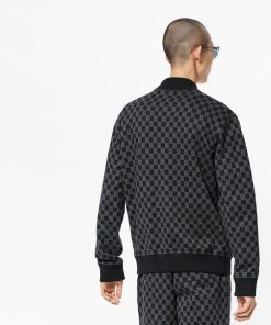 Uomo Louis Vuitton Maglieria E Felpe | Bomber Con Motivo Damier In Trama Jacquard