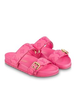 Donna Louis Vuitton Mule E Slider | Mule Bassa Bom Dia Rosa