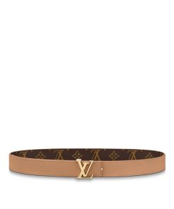 Donna Louis Vuitton Cinture | Cintura Lv Initiales 30 Mm Reversibile Marrone