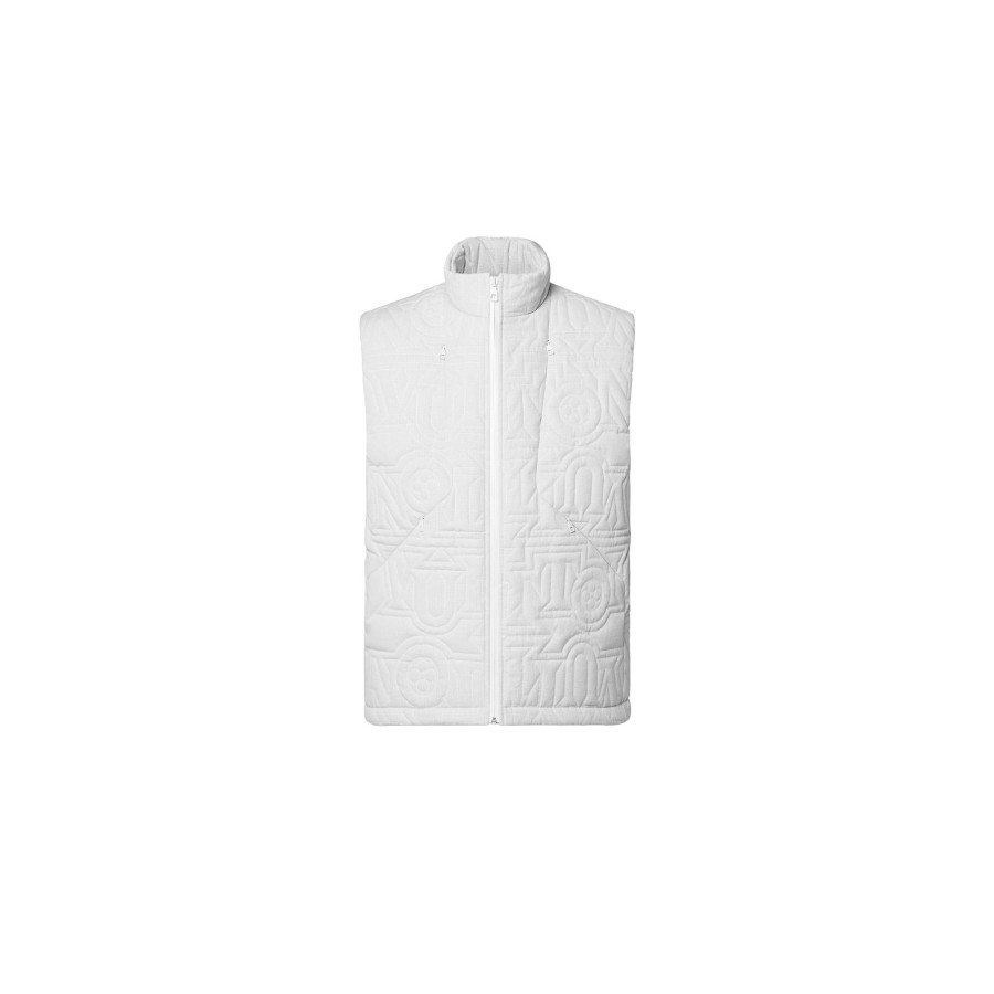 Uomo Louis Vuitton Capispalla E Cappotti | Gilet Da Neve Imbottito Con Firma Vuitton All-Over