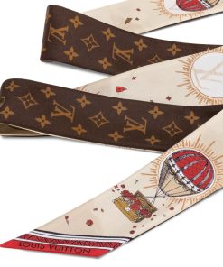 Donna Louis Vuitton Foulard In Seta E Bandeaux | Bandeau Lv Eclipse Beige