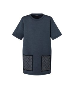 Donna Louis Vuitton Abiti | Abito T-Shirt In Maglia Con Motivo Monogram Sulle Tasche