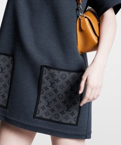 Donna Louis Vuitton Abiti | Abito T-Shirt In Maglia Con Motivo Monogram Sulle Tasche