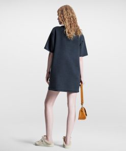 Donna Louis Vuitton Abiti | Abito T-Shirt In Maglia Con Motivo Monogram Sulle Tasche