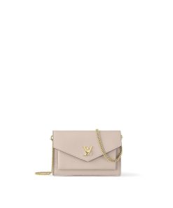 Donna Louis Vuitton Mini Bags | Pochette Mylockme Chain Greige